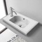 Small Drop In Bathroom Sink, Ceramic, Rectangular